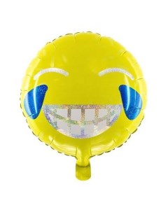 Воздушный шар Emoji Улыбка фольгированный 45 см Party deco