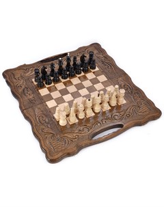 Шахматы и нарды резные Королевские 60 099 48 Harutyunyan