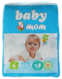 Подгузники размер Maxi 7 18 кг 66 штук Baby mom