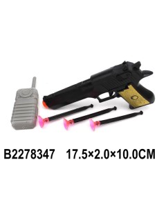 Пистолет 118 17 с присосками Китайская игрушка1