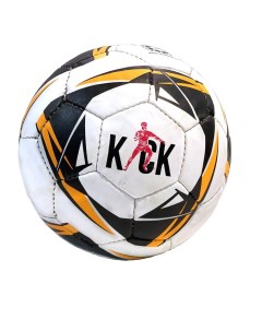 Футбольный мяч Kick 32 панели размер 5 52227 00117188 оранжевый Nobrand