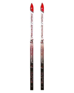 Лыжи подростковые пластик 140 см красно белый Лыжная фабрика маяк