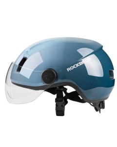 Шлем велосипедный регулируемый с очками 55 63 см MT 095 синий Rockbros