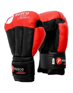 Перчатки для рукопашного боя 6 OZ цвет красный Rusco sport