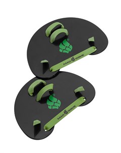 Лопатки для плавания Finger Paddles универсальный чёрный зелёный Mad wave
