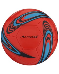 ONLYTOP Мяч футбольный ПВХ машинная сшивка 32 панели размер 5 260 г цвета микс Onlitop