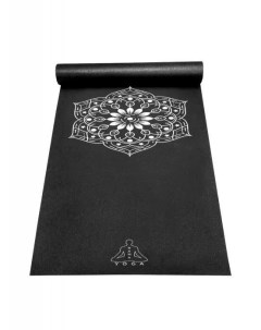 Коврик для йоги и фитнеса Mandala Germany black 183 см 3 мм Ramayoga