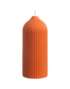 Свеча декоративная оранжевого цвета из коллекции edge 16 5см Tkano