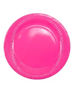 Тарелка бумажная ламинированные Hot Pink 18см 6шт 6056698 Мф поиск