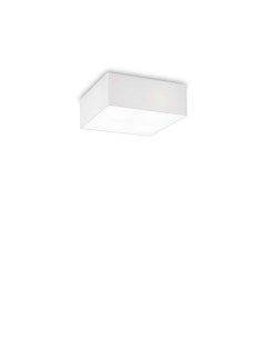 Светильник потолочный Ritz PL4 макс 4x52Вт Е27 Металл ПВХ Ткань Белый 40x40 БезЛ Ideal lux