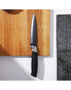 Нож с антиналипающим покрытием Супер блэк лезвие 13 см цвет чёрный Доляна
