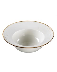 Тарелка для пасты Церера из фарфора 400 мл d 19 5 см цвет белый Magistro