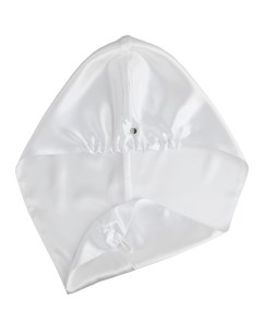 Шелковое полотенце для волос тюрбан чалма 24х60 см 100 шелк белый Soft box