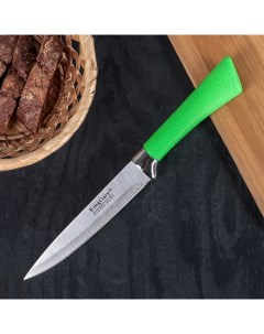 Нож кухонный Рич лезвие 13 5 см цвет зелёный Nobrand