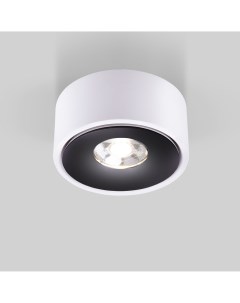 Накладной светодиодный светильник Glide 25100 LED белый черный 8 Вт 4200 К Elektrostandard