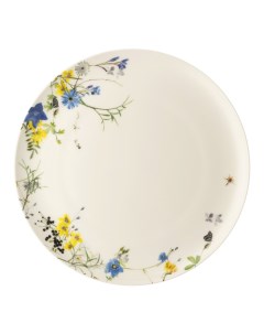 Тарелка обеденная Альпийские цветы 27 см фарфор костяной Rosenthal