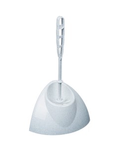 Ершик для туалета с подставкой Блеск угловой пластик белый мрамор М 5012 20шт Idea