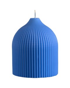 Свеча декоративная ярко синего цвета из коллекции edge 10 5см Tkano
