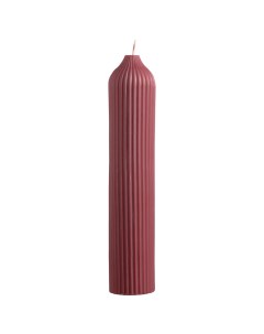 Свеча декоративная бордового цвета из коллекции edge 25 5см Tkano