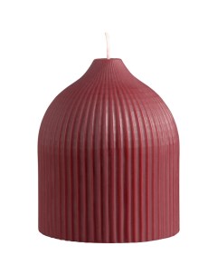 Свеча декоративная бордового цвета из коллекции edge 10 5см Tkano