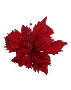 Искусственный цветок Пуансеттия 45 см красный Artborne