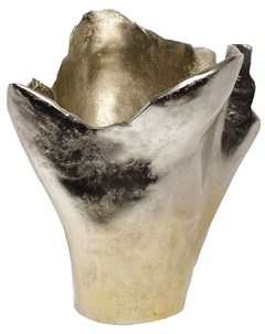 Ваза металлическая серебро шампань Размер 33x34x29 см Garda decor