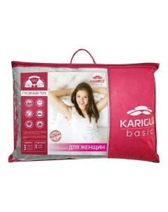 Подушка Для женщин 50 x 68 см поликоттон белый Kariguz
