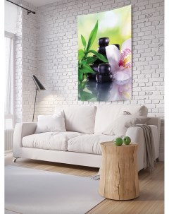 Вертикальное фотопанно на стену Цветок орхидеи 100x150 см Joyarty