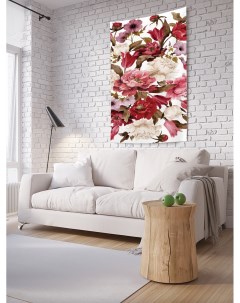 Вертикальное фотопанно на стену Спелые цветы 100x150 см Joyarty