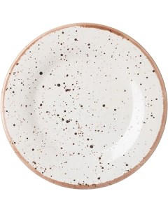 Тарелка мелкая фарфоровая D 20 см 3013287 Борисовская керамика