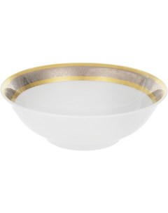 Салатник круглый 16 см Opal декор Широкий кант платина золото Thun