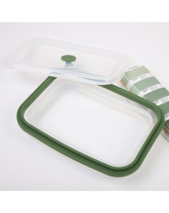 Контейнер для переноски и хранения силиконовый складной silikobox 1 2 л зеленый Smart solutions