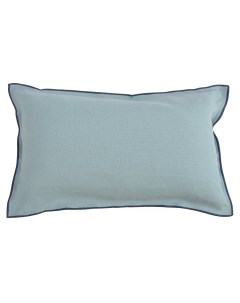 Чехол на подушку из фактурного хлопка голубого цвета essential TK20 CC0008 A3 Tkano