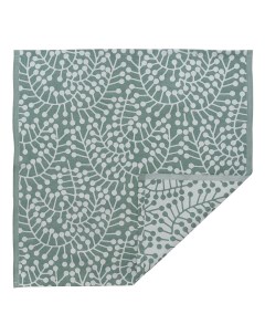 Салфетка из хлопка зеленого цвета с рисунком Спелая смородина scandinavian touch 53х53см Tkano