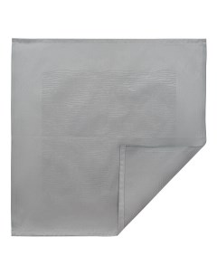 Салфетка сервировочная жаккардовая серого цвета из хлопка с вышивкой essential 53х53 см Tkano