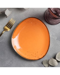 Блюдо для подачи Церера 18x15 6 см цвет оранжевый Magistro
