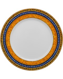 Тарелка десертная Cairo Сине желтые полоски 19 см Thun
