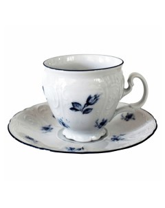Чайная пара 1794 Bernadotte Синие мелкие цветы 170 мл Thun