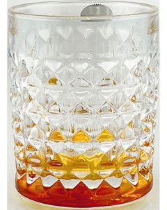 Набор из 6 ти стаканов Диамонд Желтые Объем 230 мл Crystalite bohemia