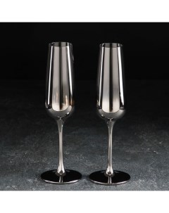 Набор бокалов для шампанского Градиент 250 мл 7 5x26 см 2 шт Magistro