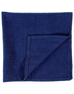 Сервировочная салфетка из умягченного льна темно синего цвета Essential 45х45 Tkano