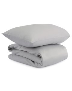 Комплект постельного белья светло серого цвета essential 100х120 см Tkano