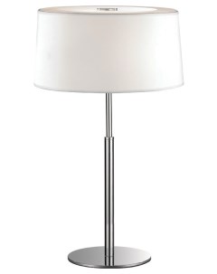Лампа настольная Hilton TL2 2x40Вт Е14 металл ПВХ ткань 075532 Ideal lux