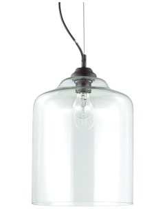 Подвесной светильник Bistro SP1 макс 60Вт Е27 Черный Прозрачный 112305 Ideal lux