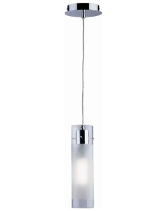 Светильник подвесной Flam SP1 D12 H35 макс 60Вт Е27 Пескоструйное Хром 027357 Ideal lux