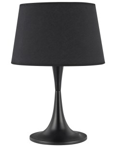 Лампа настольная London TL1 H48 5 60Вт черный металл ПВХ ткань 110455 Ideal lux