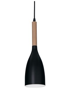 Подвесной светильник Manhattan SP1 макс 40Вт Е14 Черный Металл Дерево 110752 Ideal lux