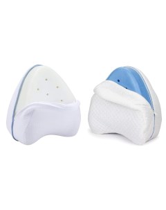 Подушка для сна ортопедическая с эффектом памяти для ног Leg Pillow BH0022 белая Baziator