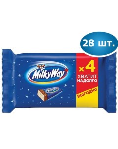 Шоколадный батончик Суфле Шоубокс 4 26г 28шт Milky way