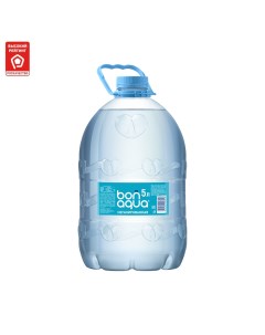 Вода чистая питьевая негазированная пластик 5 л Bonaqua